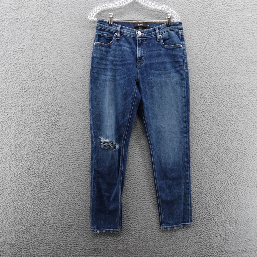 Hudson Lana Slim Boyfriend Jeans Size 28 Blue Womens Distressed Medium Wash